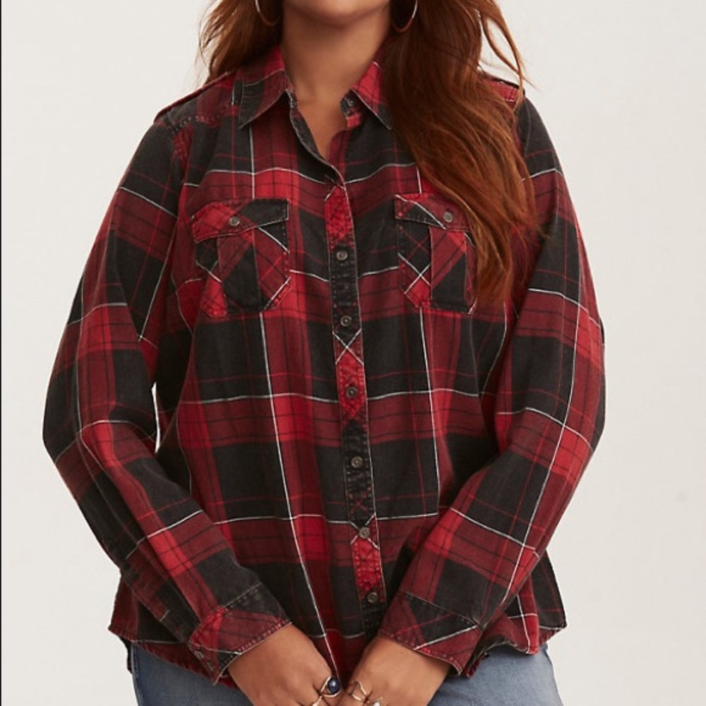 Torrid plaid shirt